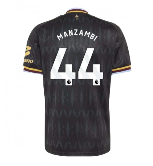 Aston Villa Johan Manzambi #44 Venkovní Dres 2026-27 Krátký Rukáv Aston Villa Johan Manzambi #44 Venkovní Dres 2026-27 Krátký Rukáv